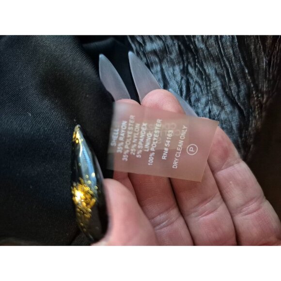 Calvin Klein Gray Textured Sleeveless Dress With Beaded Embellishment Size 14 - Picture 6 of 6